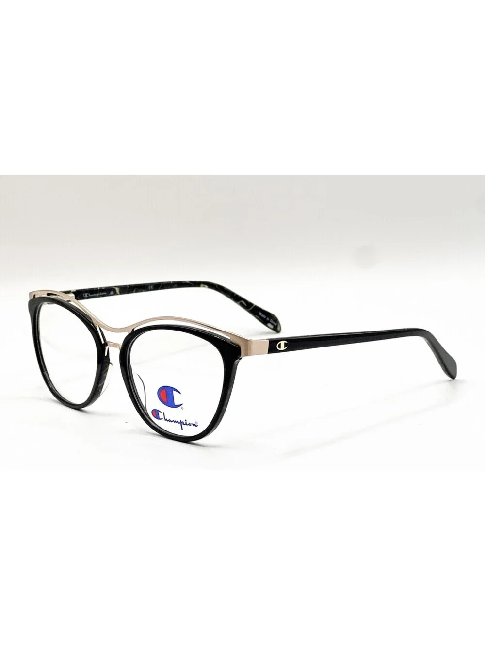 Champion Nadi C01 Black Rectangle Authentic Eyeglass Frames 54-18-137